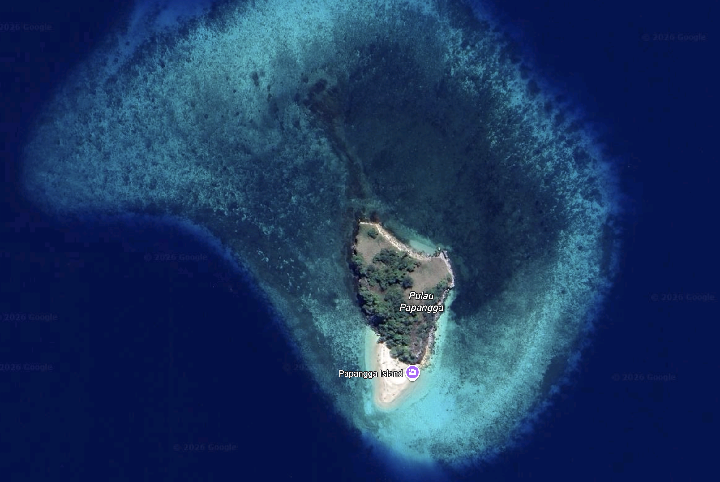 Peta Satelit Pulau Papangga